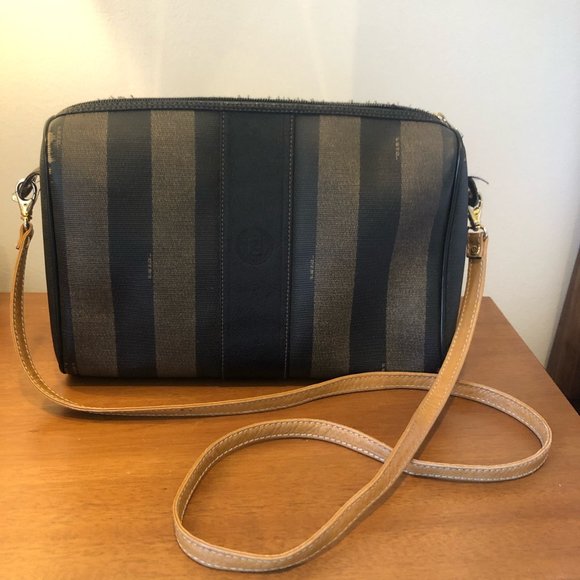 Fendi Bags Vintage Fendi Pequin Striped Crossbody Bag Poshmark